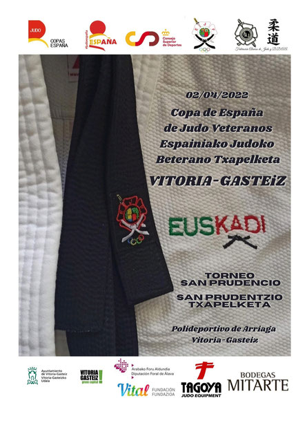 17 Judokas Navarros en la Copa de Espa&ntilde;a de Judo Vetaranos Vitoria. 02-04-22